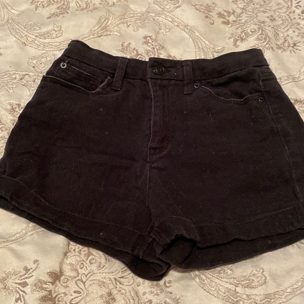 Black jean shorts by no boundaries like new